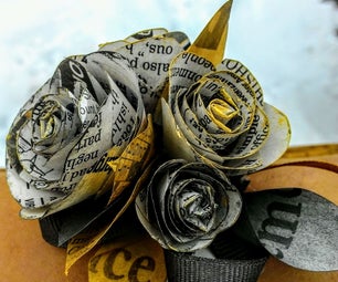 Newspaper Corsage