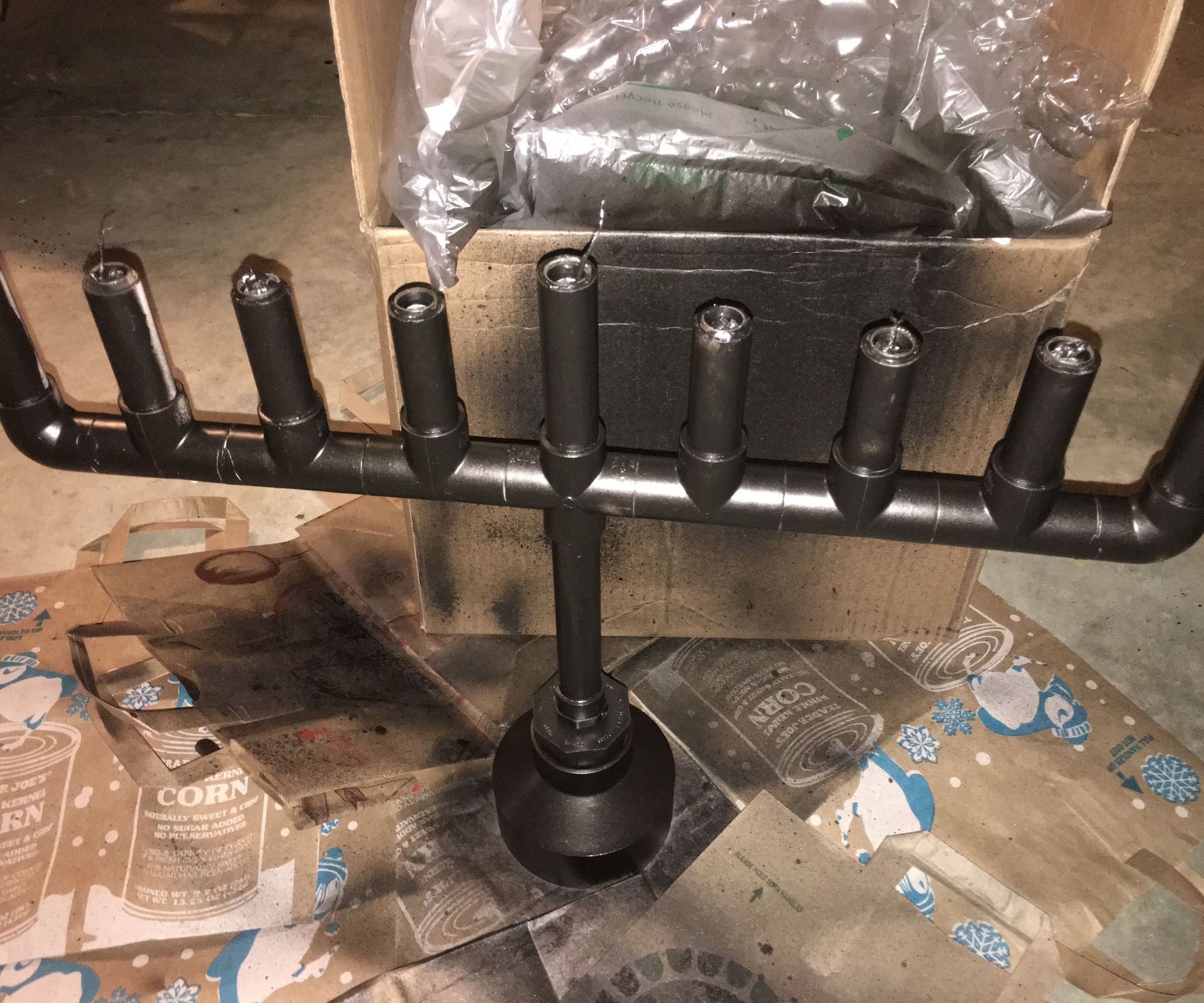 Steampunk PVC Menorah