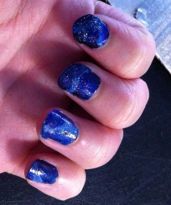 DIY Easy Galaxy Nails!