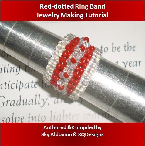 Red-dotted Ring Band Jewelry Making Video Tutorial