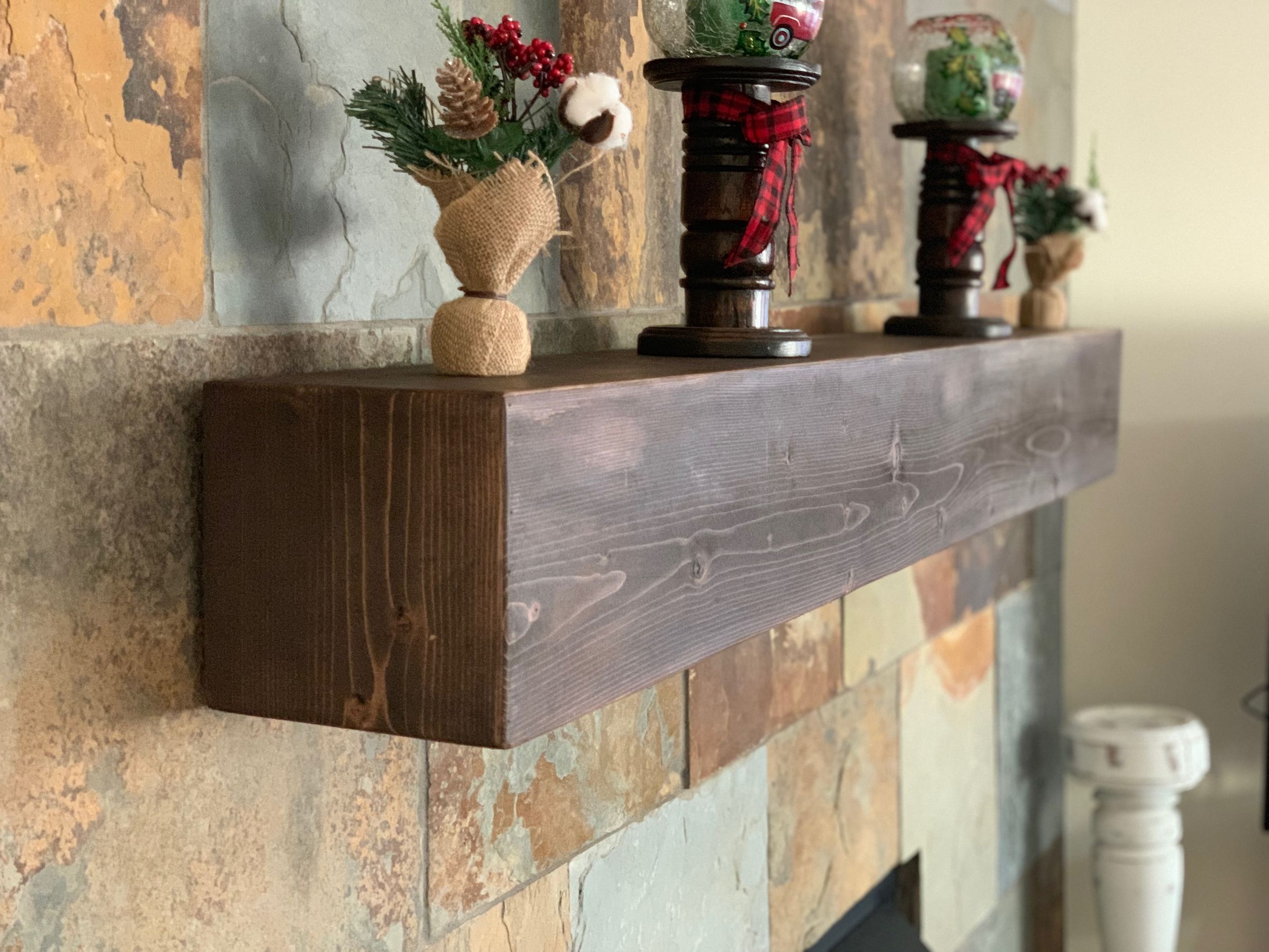 Rustic Faux Beam Mantel for Under $30 : 14 Steps (with Pictures) -  Instructables