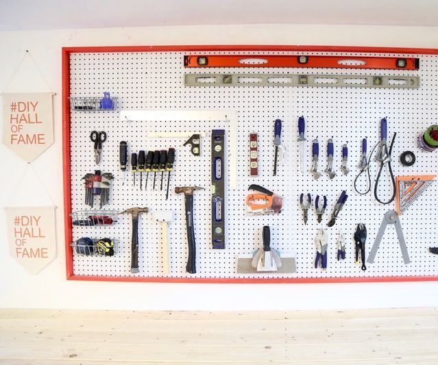 Organize Your Tools With This Giant Pegboard