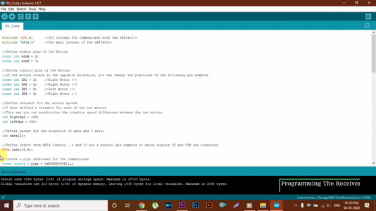 How to Make Arduino Gesture Control Robot at Home Using Radio Module ... Circuit Diagram