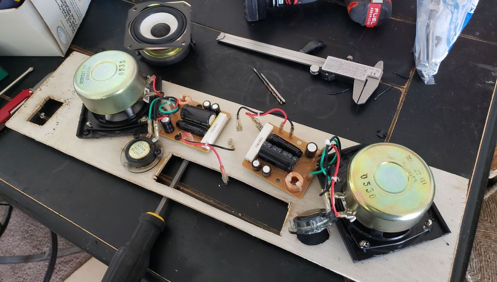 Mount the Speakers and Cut Holes for Power and Motherboard