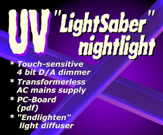 UV "LightSaber" Nightlight