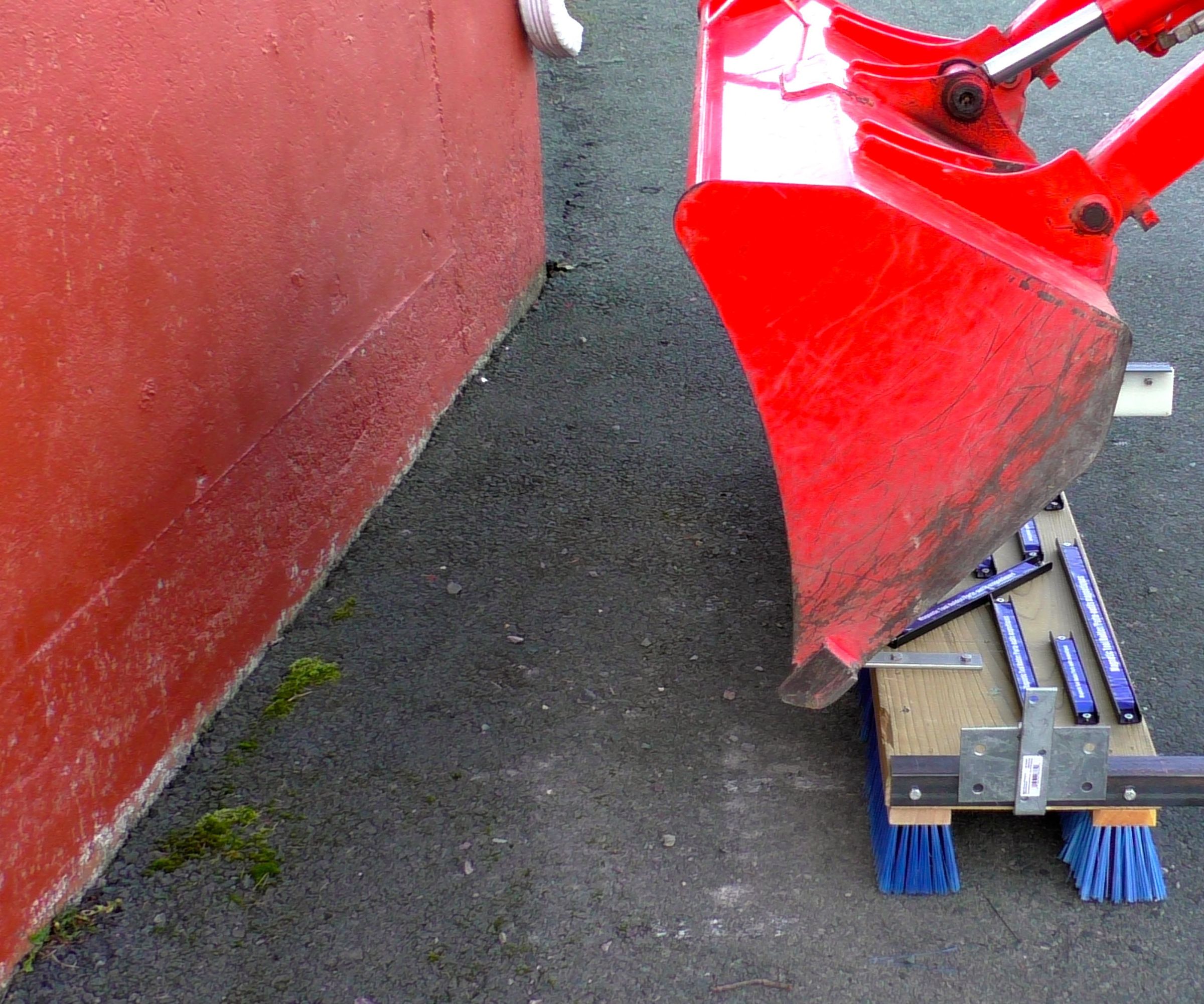 DIY Magnetic Bucket Broom on Kubota BX
