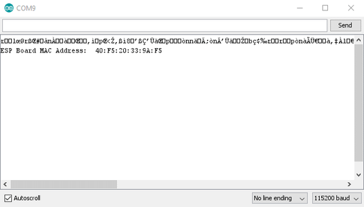 Get the MAC Address of the Receiver Board