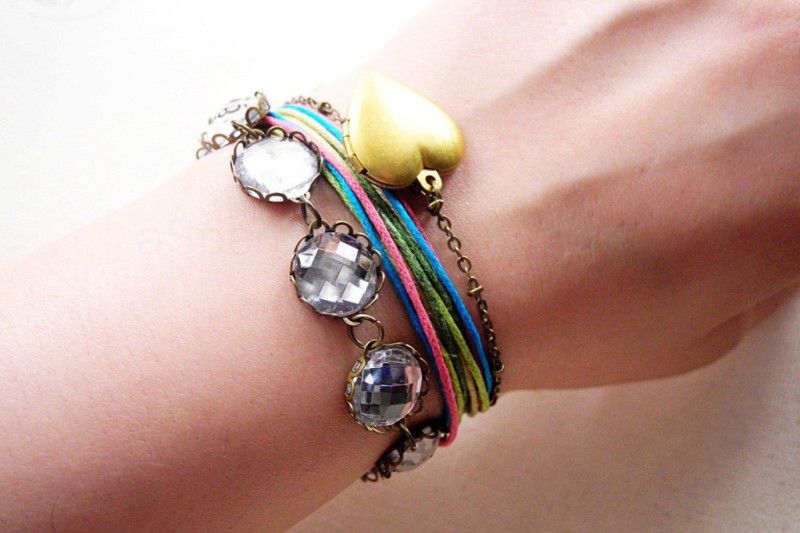 Jewellery Making Projects-splendid Bezel Bracelet With Birthstones