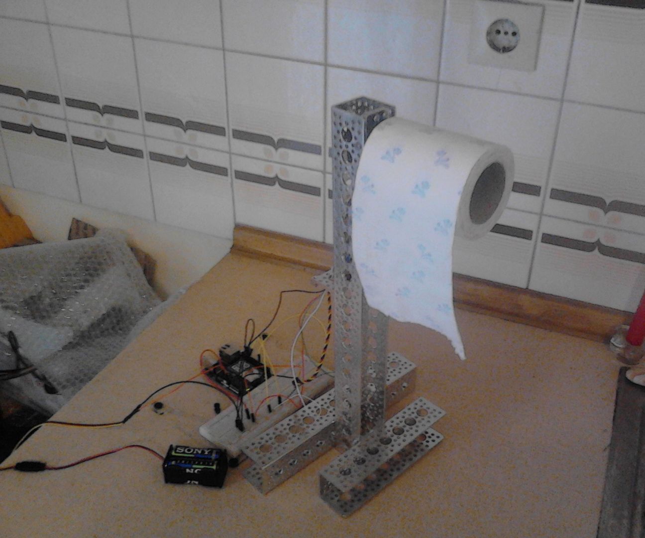 Automatic Touch-free Toilet Paper Dispenser.