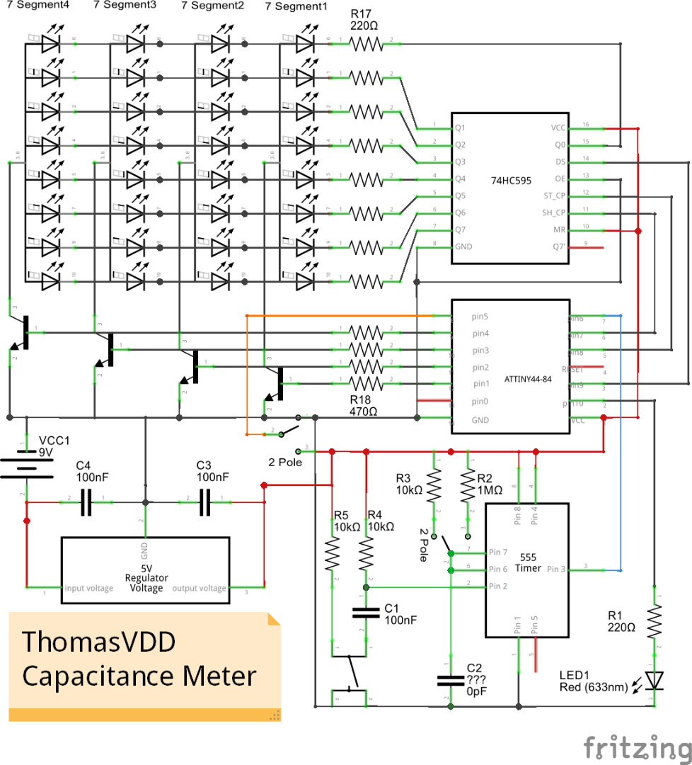 Capacitance Meter (with Pictures) Circuit Diagram