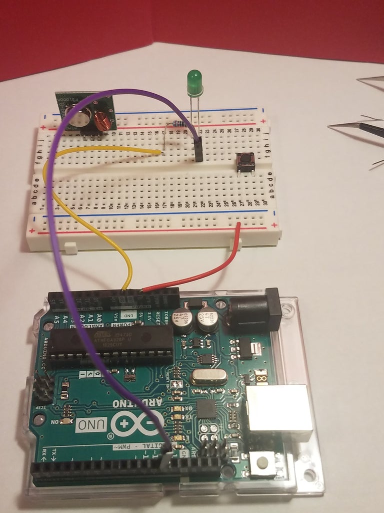 Personal One Way Radio Using Arduino Transmitter and Receiver Modules ...
