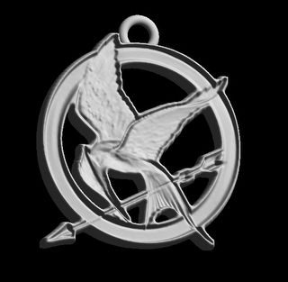 Create a printable 3d mockingjay pendant in 5 minutes