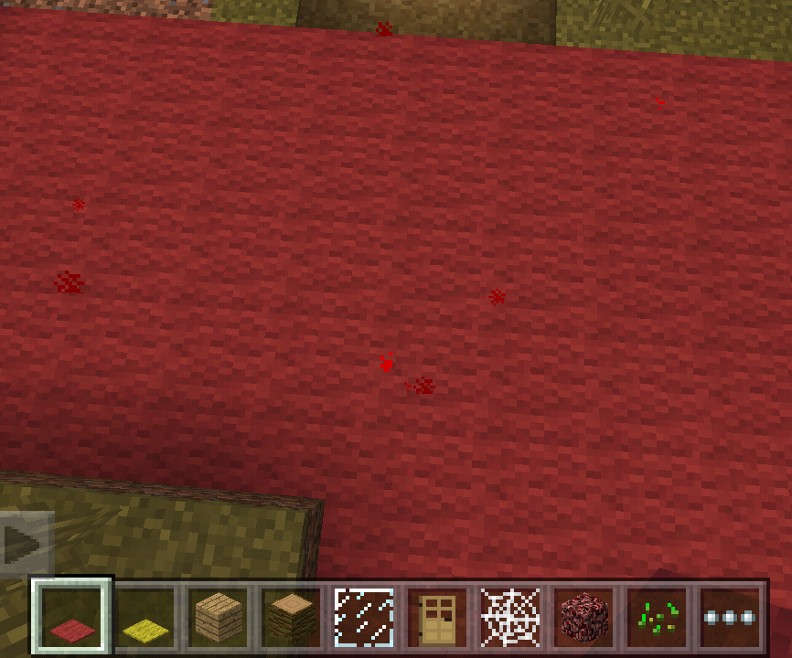 How to make a red particle floor in Minecraft Pocket Edition or any other minecraft
