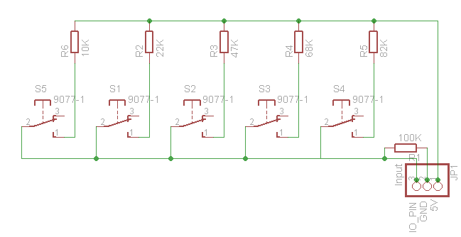 How to Access 5 Buttons Through 1 Arduino Input : 8 Steps - Instructables