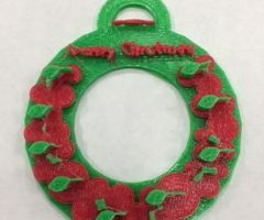 3D Christmas Wreath
