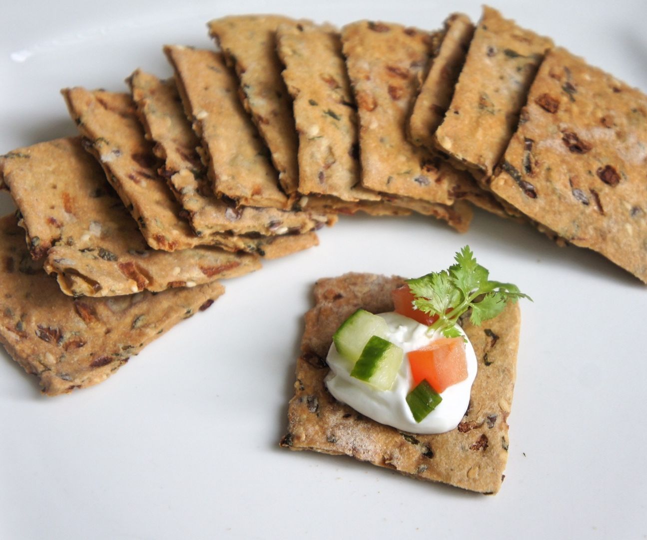 Whole Wheat Veggie Crackers