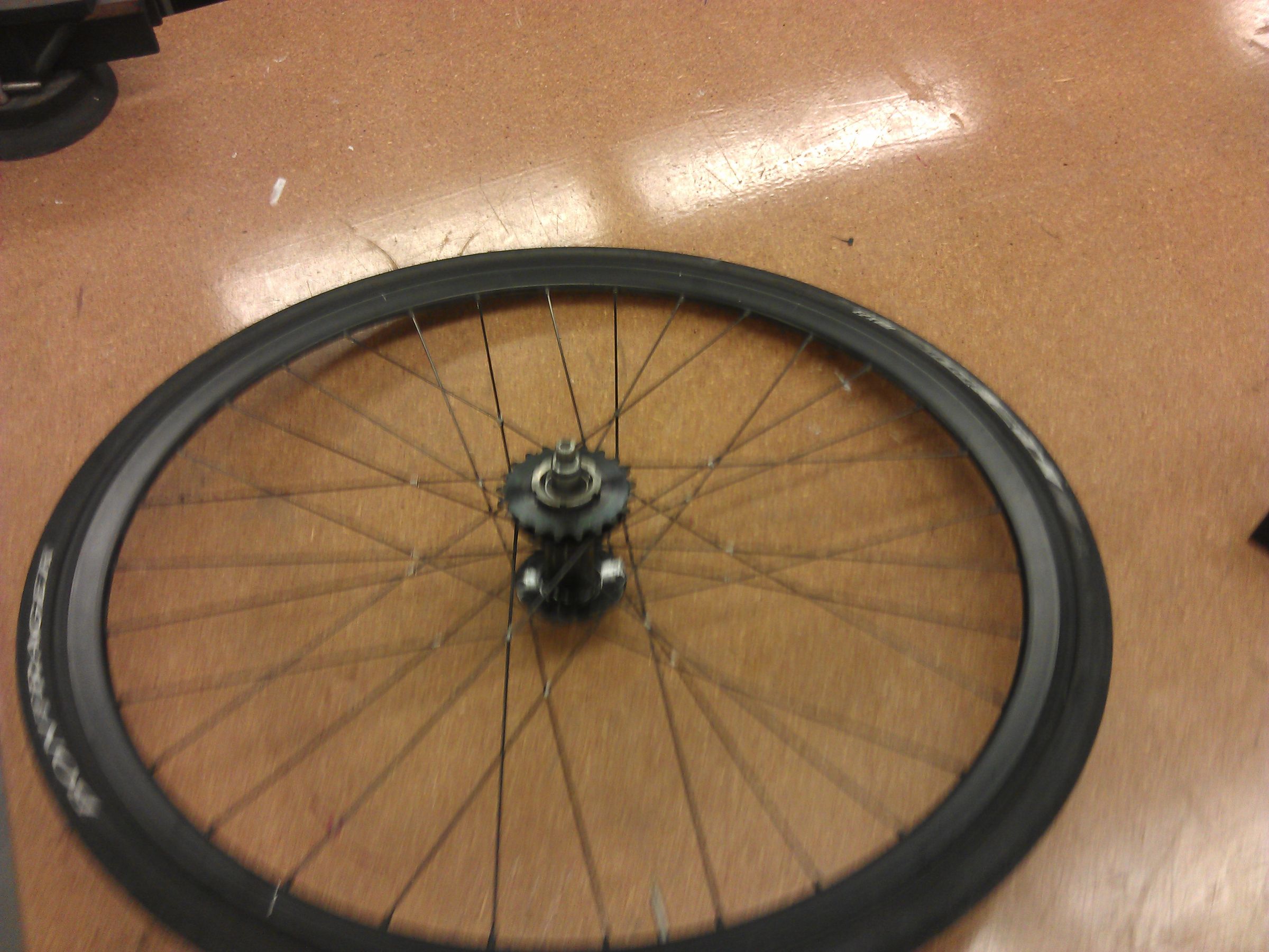 Tie and Solder a bike wheel