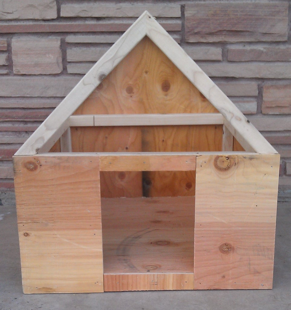 Build Your Own Dog House 24" X 30" Small Dog House 5 Steps