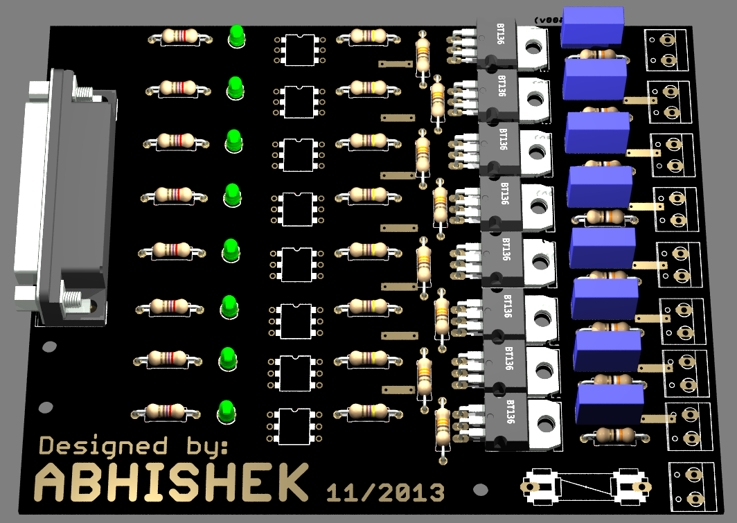 Parallel Port Based VU Meter