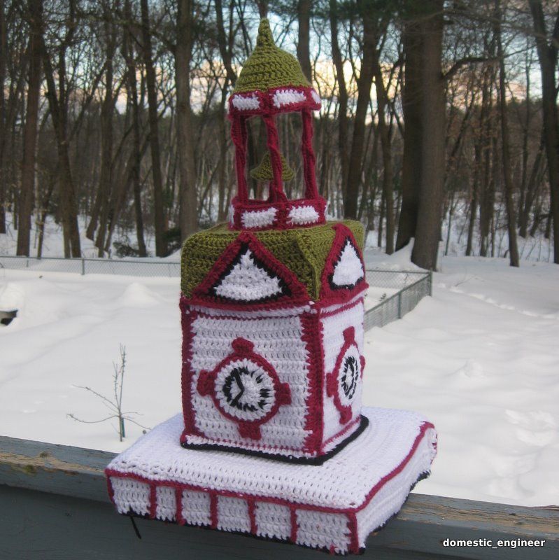 Crocheted Maynard Clock Tower