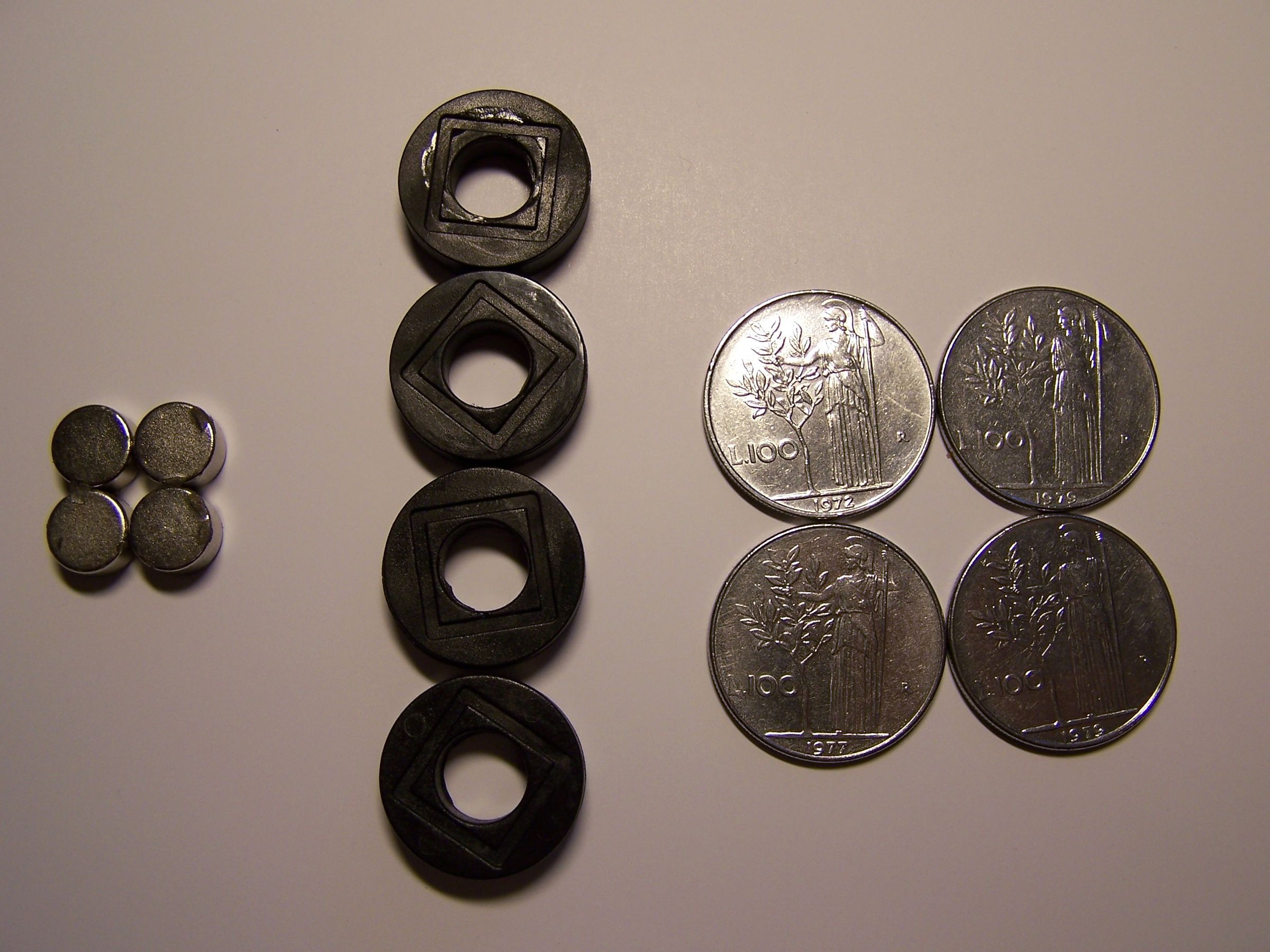 Obsolete Coins Improve Magnetic Pinwall