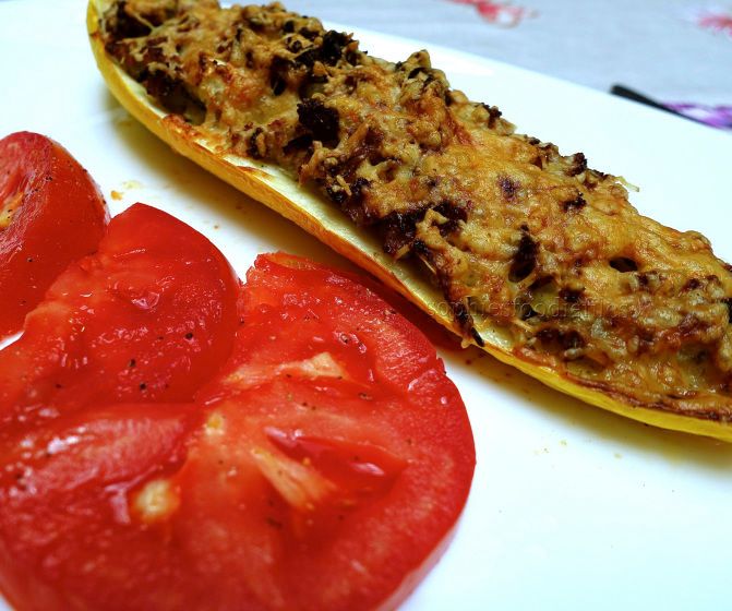 Stuffed Yellow Courgettes
