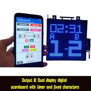 DIY Digital Scoreboards: Build Your Own Android App Bluetooth Controlled Digital Cricket, Tennis, and Soccer Scoreboards Using Scoreduino DMD Module