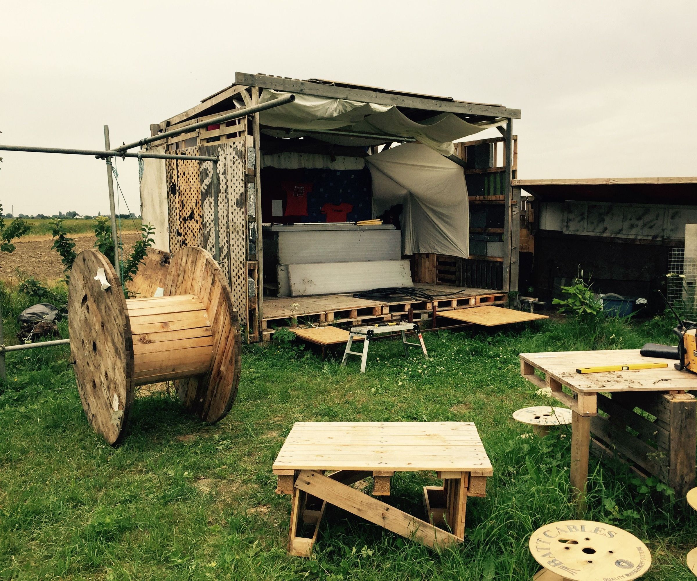 Pallet Stage and Other Buildings 