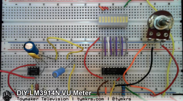 DIY LM3914N VU Meter