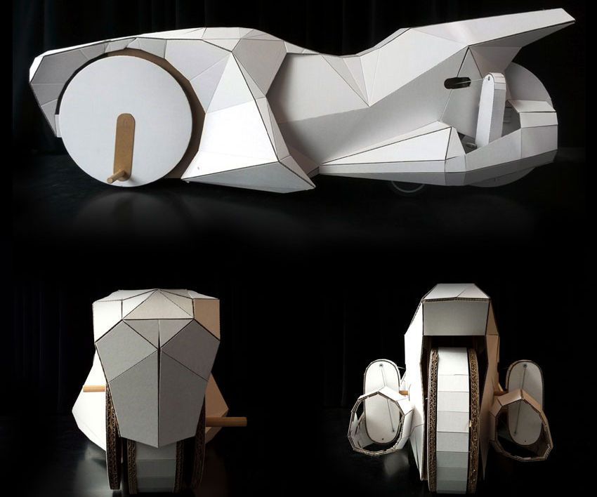 Paper Motorbike Based on Bobby Car
