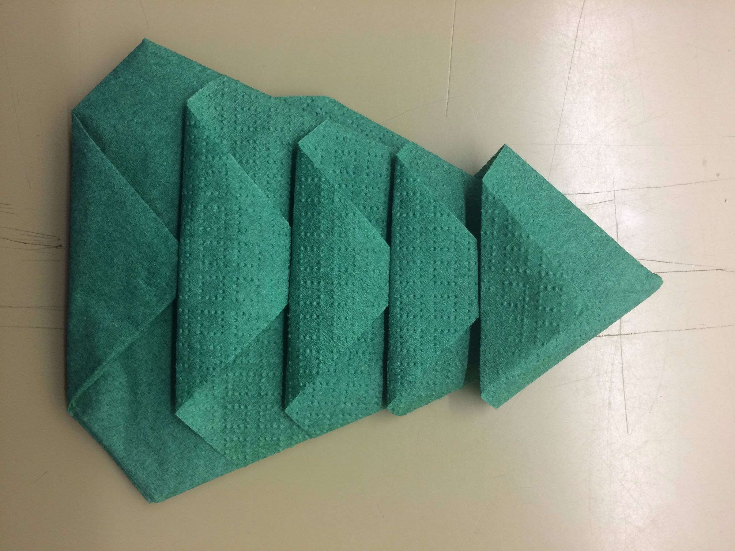 Folding a Napkin Into a Christmas Tree 11 Steps Instructables