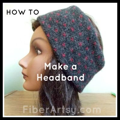 How to Make a Headband, Ear Warmer From an Old Sweater