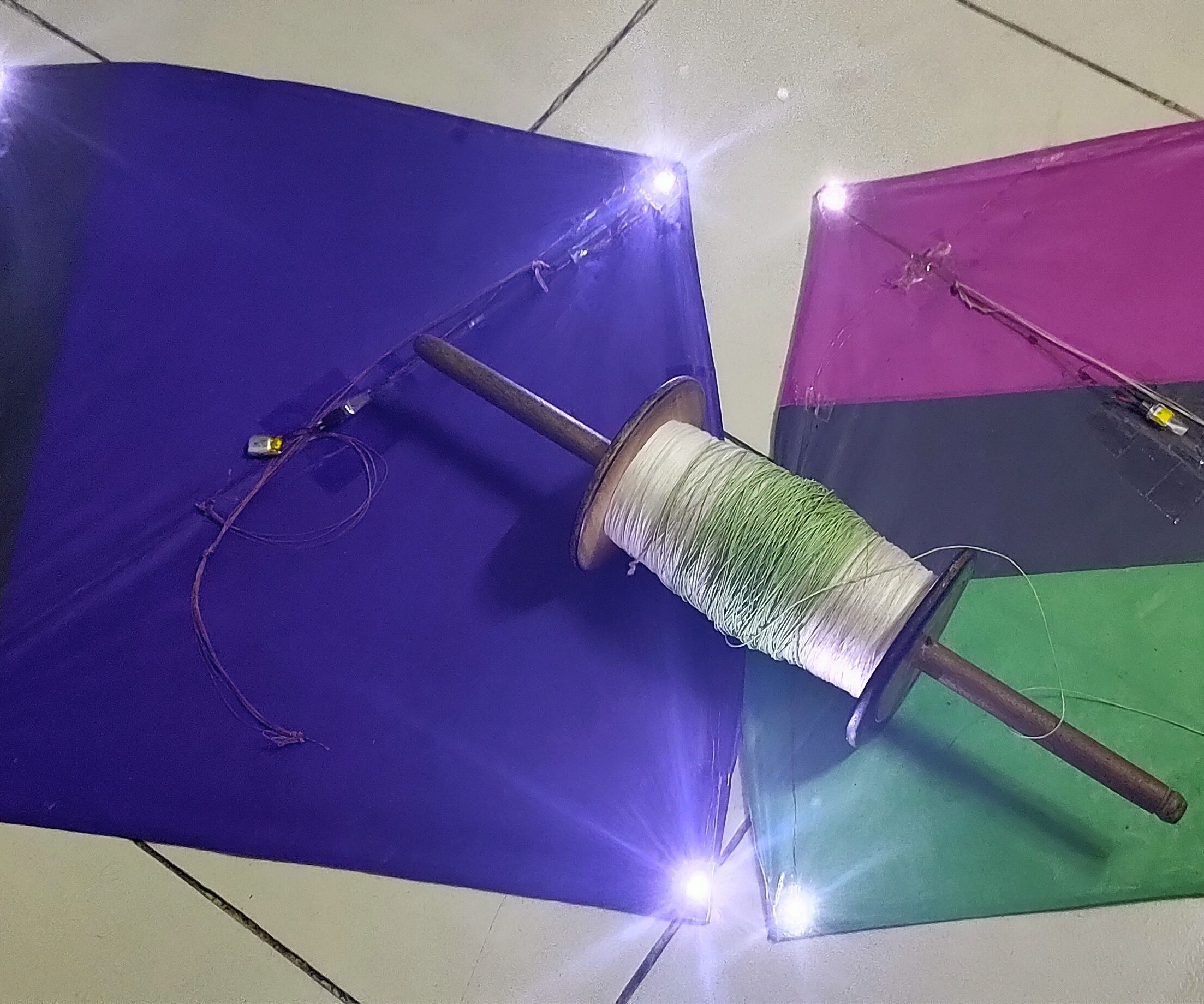 Make an LED Kite Out of Recycled Parts!