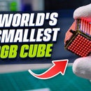 World's Smallest RGB LED Cube With 384 Pixels