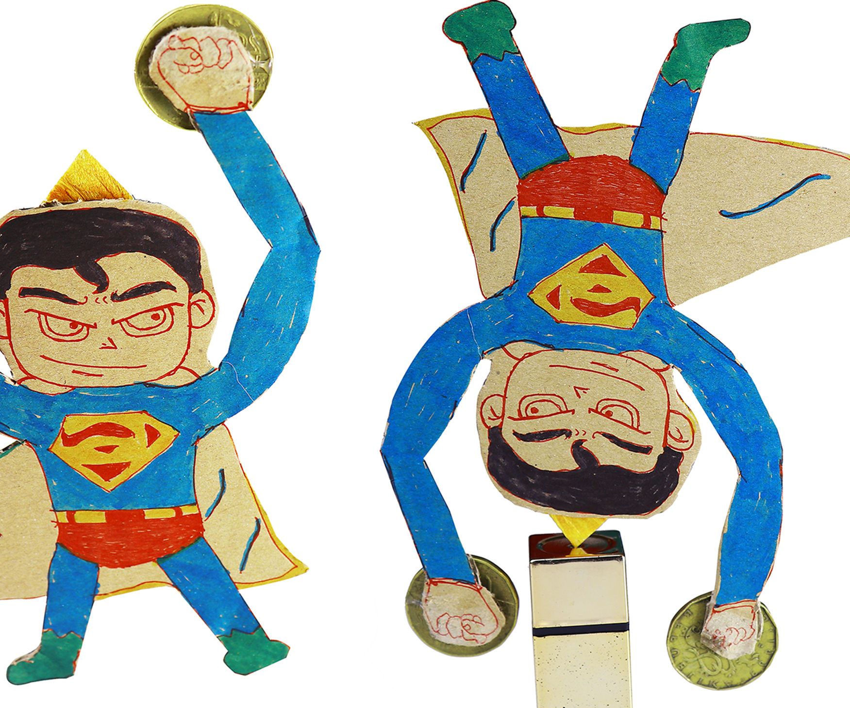Make MAGIC SUPERMAN Balance From Cardboard