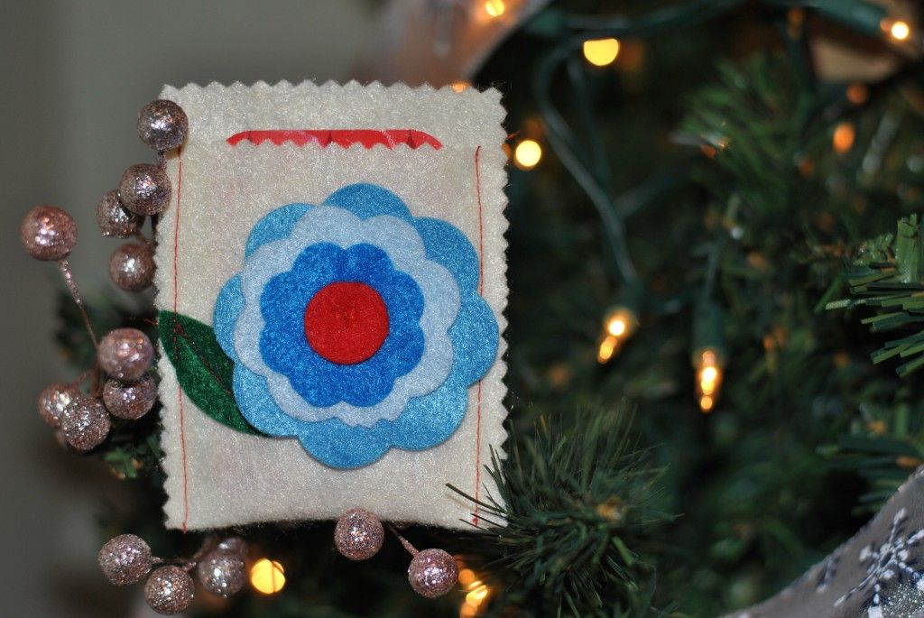 Felt Flower Gift Card Holder