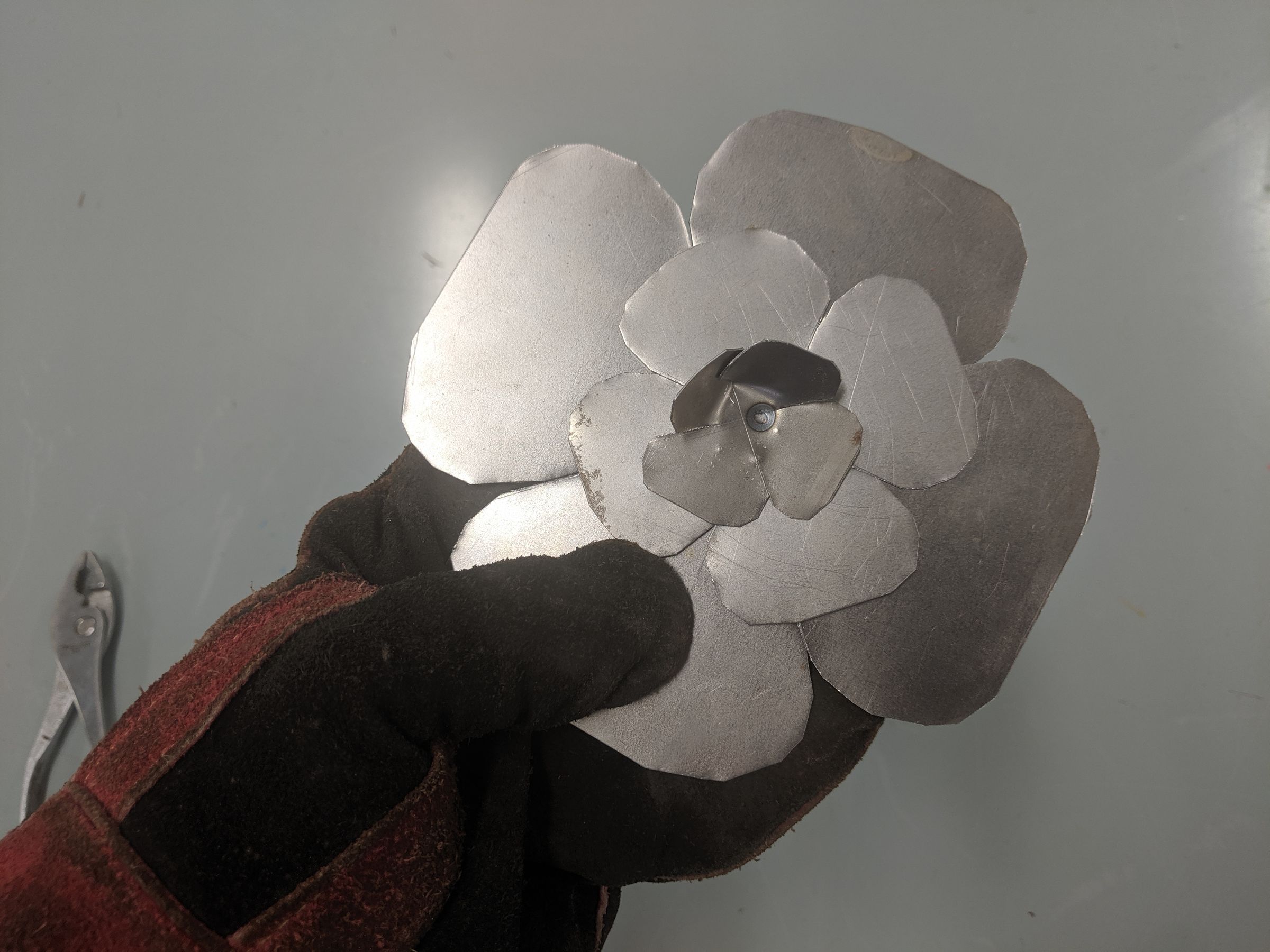 Easy Sheet Metal Flower 7 Steps (with Pictures) Instructables