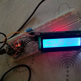 Arduino Temp/Humidity Sensor Using DHT11 and I2C LCD One Day Project ...