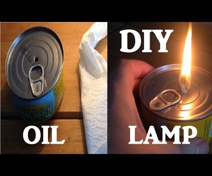 Emergency Tuna Tin Oil Lamp