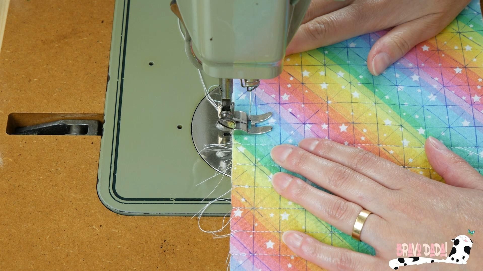 DIY How to Make a Quilted Electronic Device Pillow Stand + Fabric