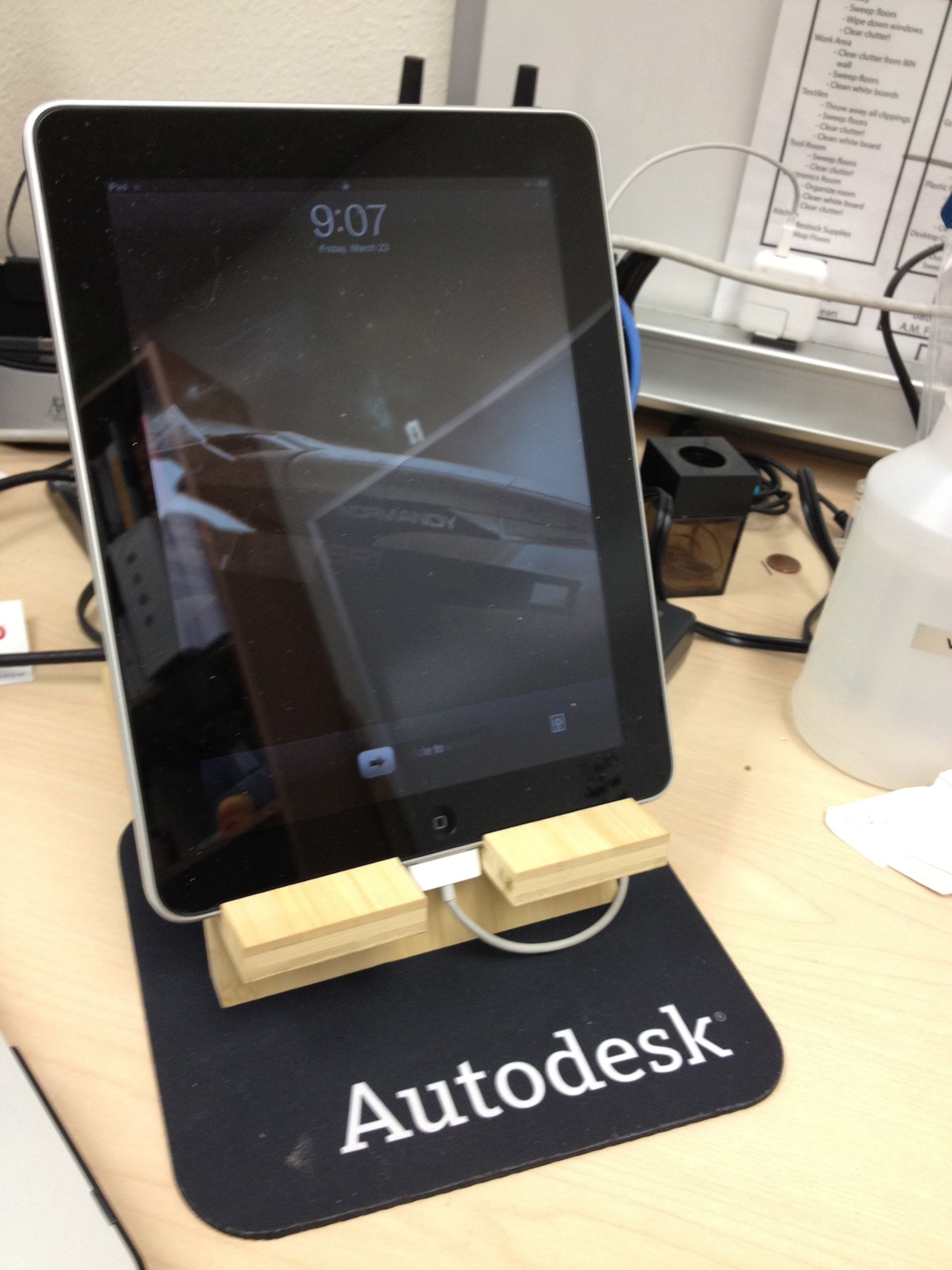 Flat Pack Scrap Wood IPad Stand