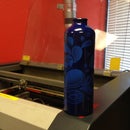 laser etching a water bottle