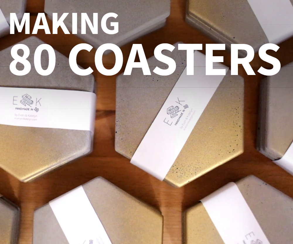 How to Make Concrete Coasters in Large Batches