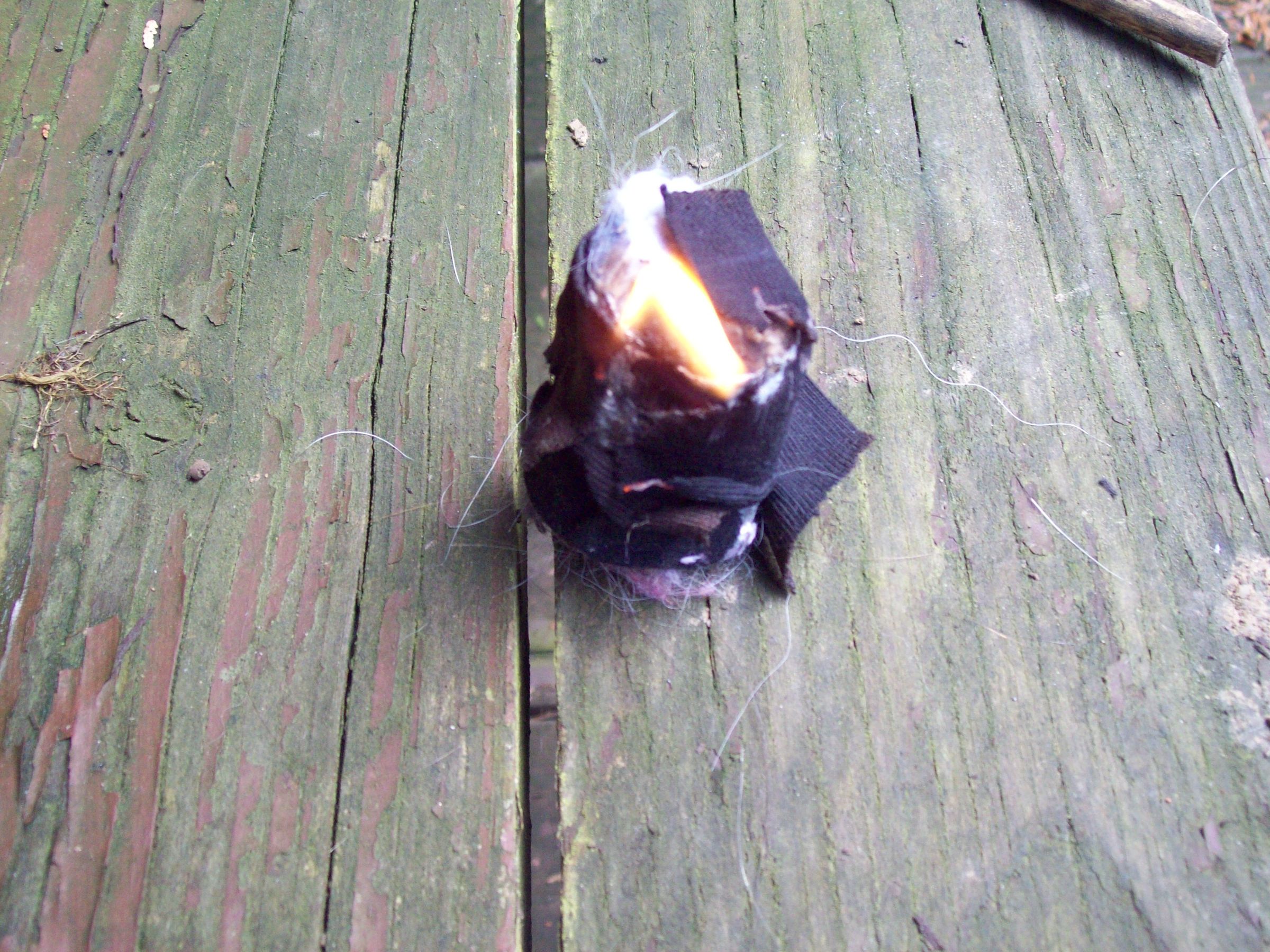 1 Minute Duct Tape Fire Starter 6 Steps Instructables