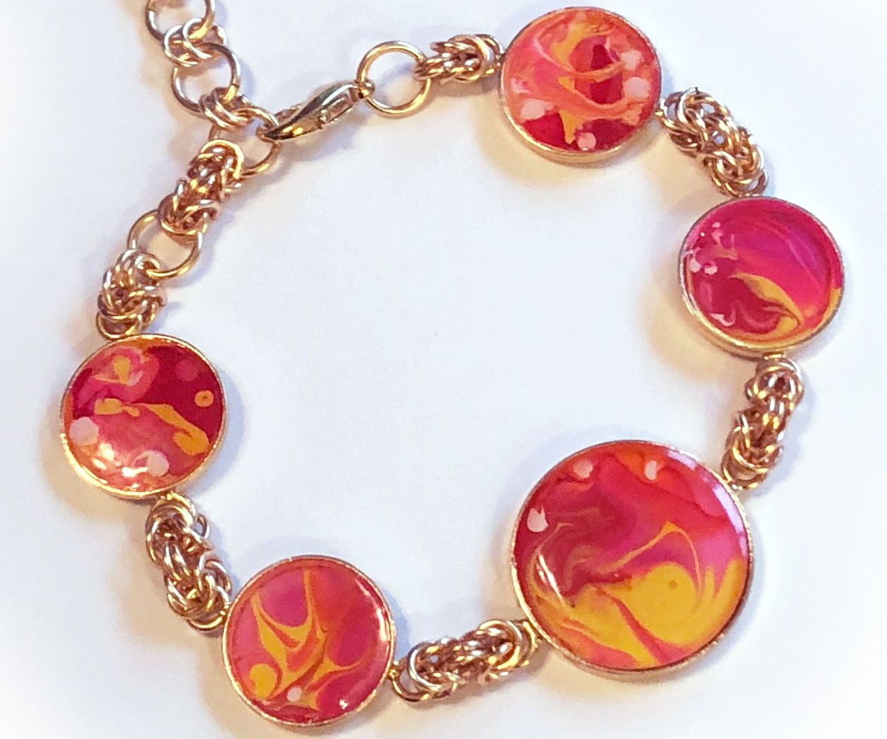 Gorgeous Hand Painted Bracelet