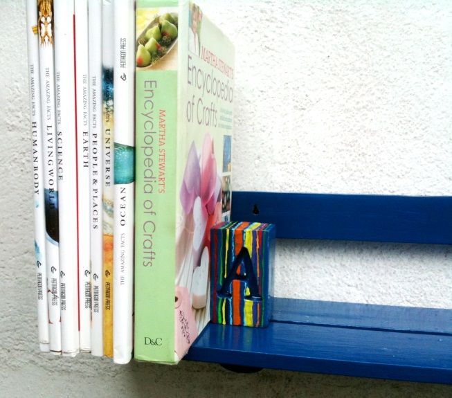 Book Shelf With Inbuilt Book End.
