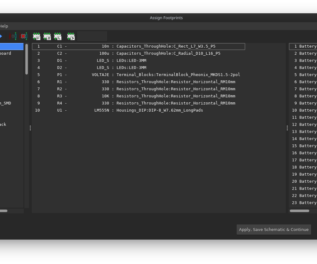 Start With Kicad - Assign PCB Footprints to Schematics Symbols