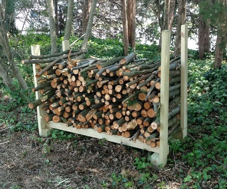 Outdoor Wood Storage Rack