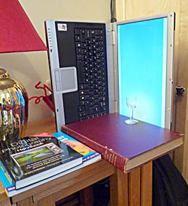 Put Your Laptop Behind Your Subject.