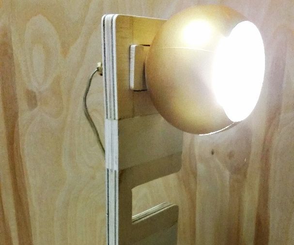 Adjustable Wooden Lamp